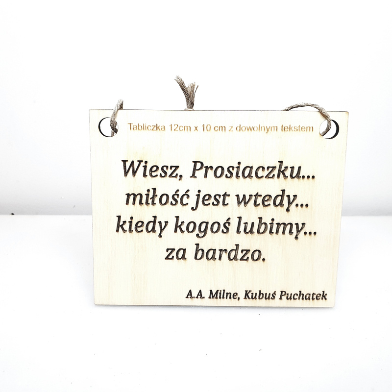 Wooden plaque "Motivator" with engraving - 10cm x 12cm