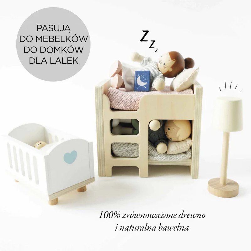 Rodzina lalek, zabawka dla dzieci, laleczki do domków, figurki, Le Toy Van