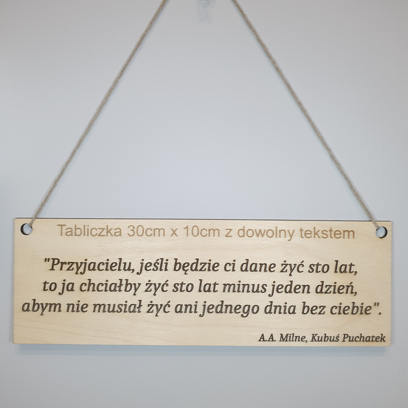 Wooden plaque "Motivator" with engraving - 10cm x 30cm