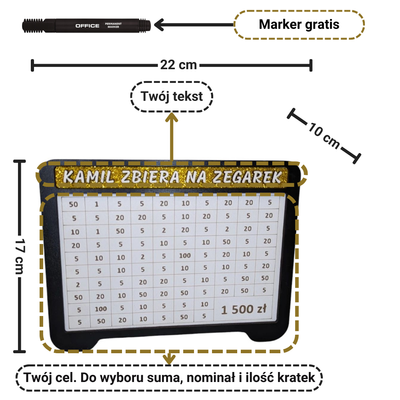 Piggy bank cross out Brokacik. Tracker