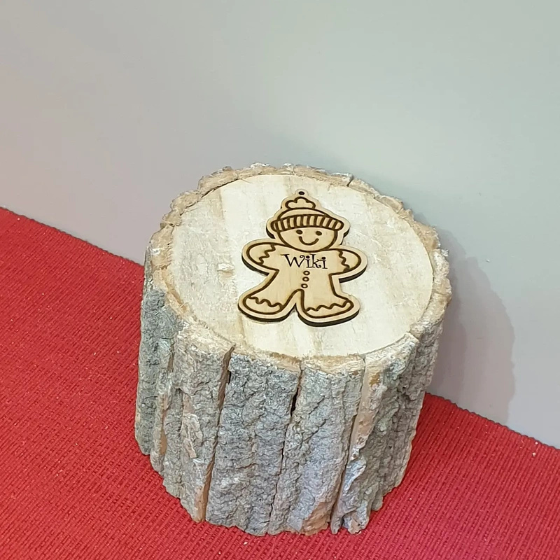 Wooden bauble "Cookie" - 9cm