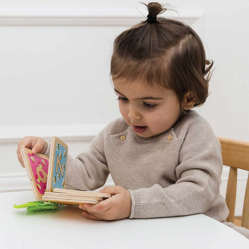Drewniana książeczka zabawka edukacyjna, nauka liczb, dla dzieci Le Toy Van