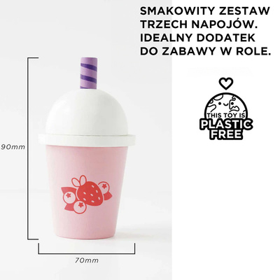 Drewniane napoje zestaw, zabawka dla dzieci, kawiarnia, sklep, Le Toy Van