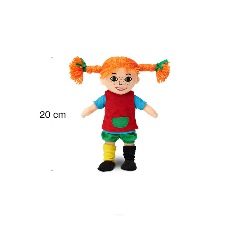 Miękka lalka Pippi Langstrumpf 20 cm, przytulanka, zabawka dla dzieci