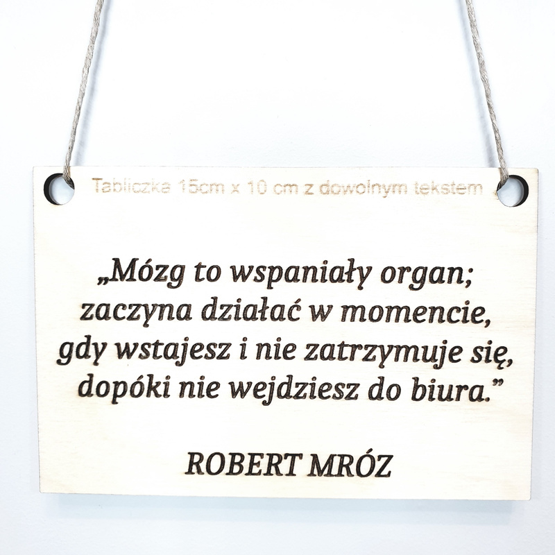 Wooden plaque "Motivator" with engraving - 10cm x 15cm