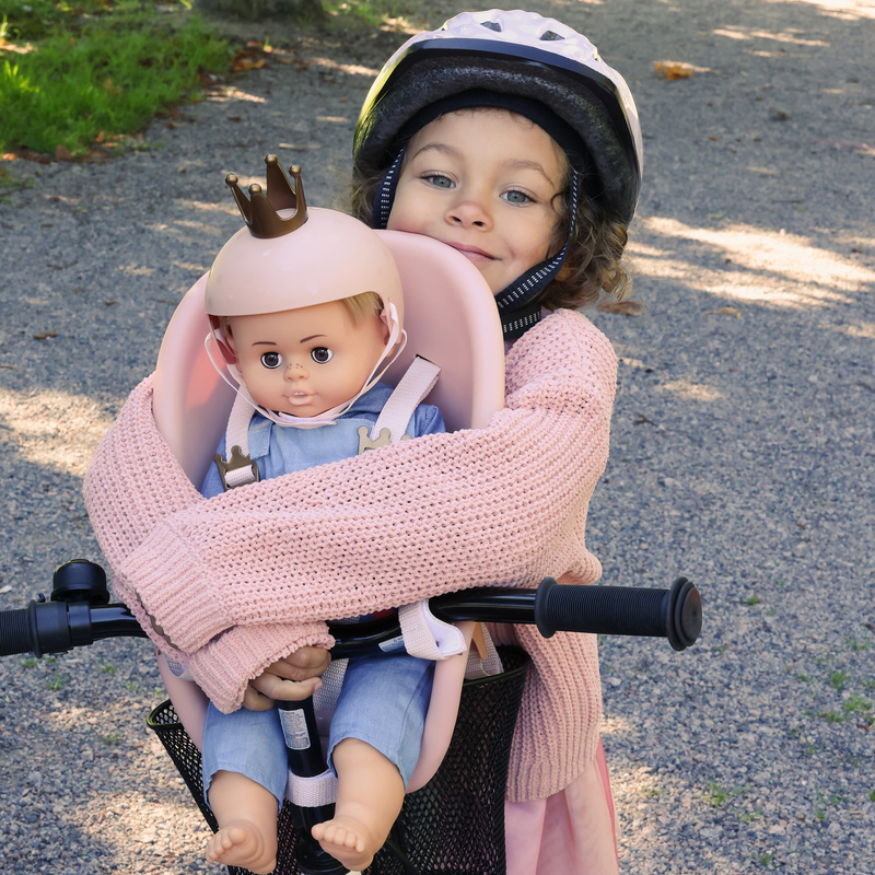 Kask rowerowy dla lalki, zabawka dla dzieci, nauka bezpieczeństwa, Skrallan