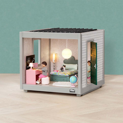 Domek dla lalek pokój 22 cm zabawka dla dzieci odgrywanie ról moduły Lundby