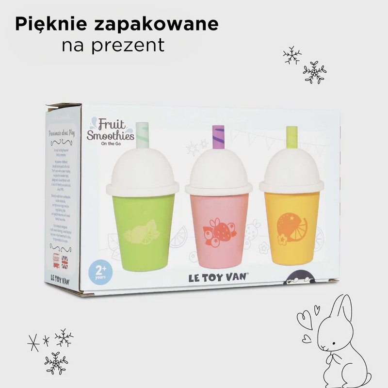 Drewniane napoje zestaw, zabawka dla dzieci, kawiarnia, sklep, Le Toy Van