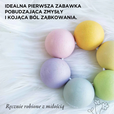 Drewniany gryzaczek zabawka dla małych dzieci, ulga w ząbkowaniu Le Toy Van