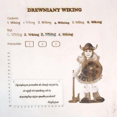 Drewniana tabliczka "Motywator" z grawerem - 15cm x 5cm