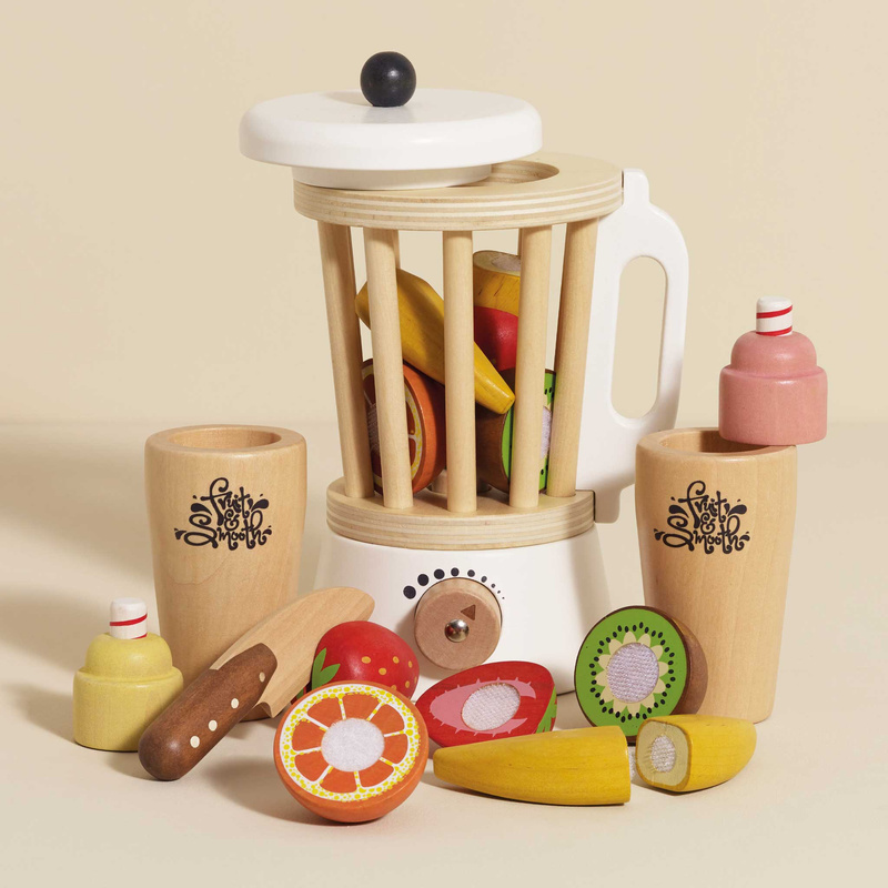 Drewniany blender + zestaw owoców Fruit & Smooth, zabawka dzieci Le Toy Van