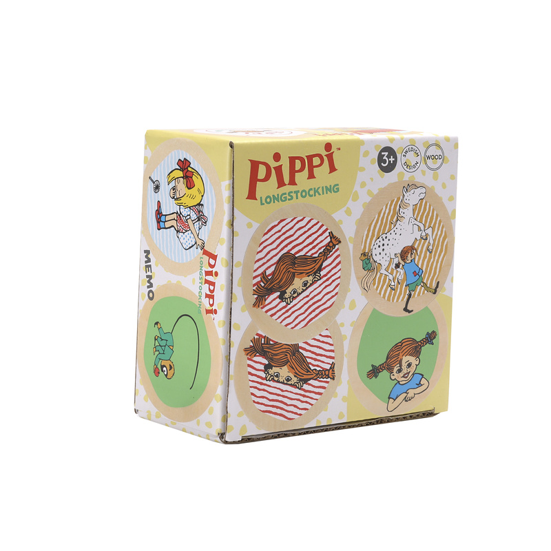 Drewniana gra edukacyjna memory dla dzieci zabawka zestaw Pippi Langstrumpf