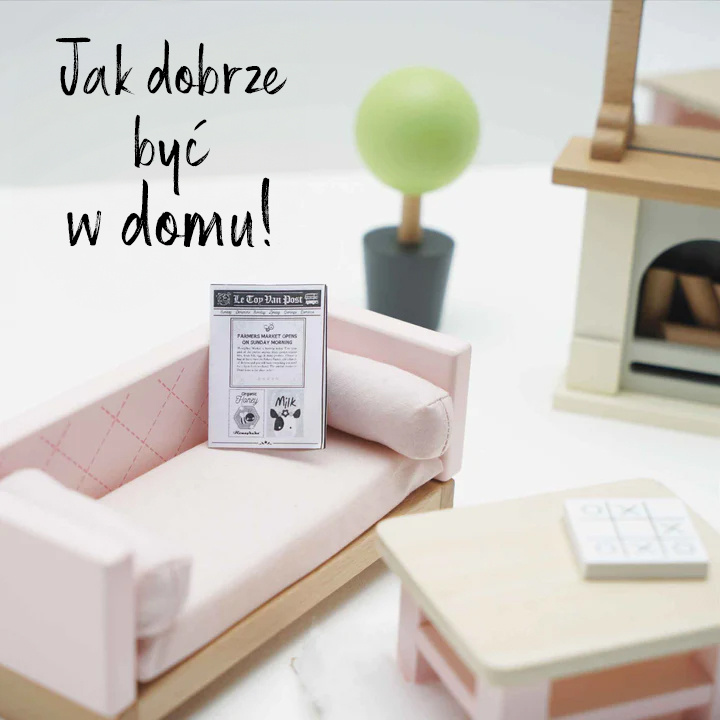 Drewniane mebelki do domku dla lalek salon Daisylane, zestaw Le Toy Van
