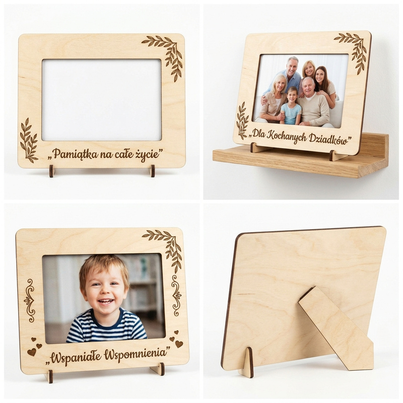 Personalizowana ramka na zdjęcie 10x15 poziom z Twoim napisem
