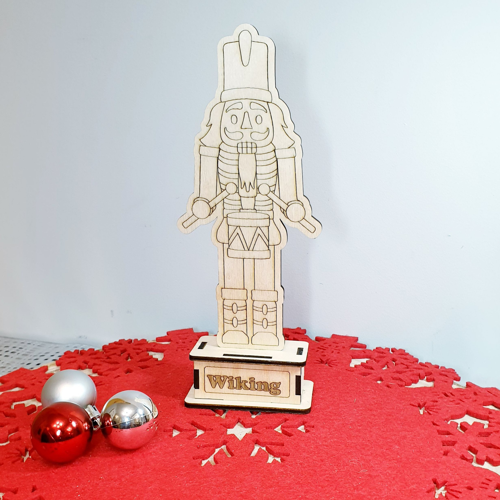 Drewniana Figurka Big Dziadek do Orzechów 21,5 cm