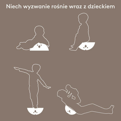 Kurczak Sand Grey zabawka sensoryczna ruchowa balans dla dzieci bObles