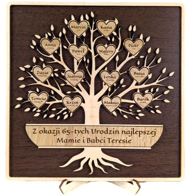 Wooden plaque "Motivator" with engraving - 10cm x 20cm