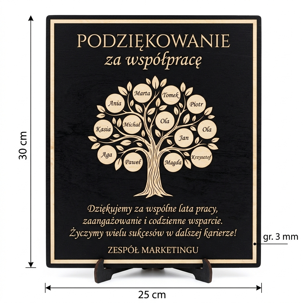 Główne z wymiarami