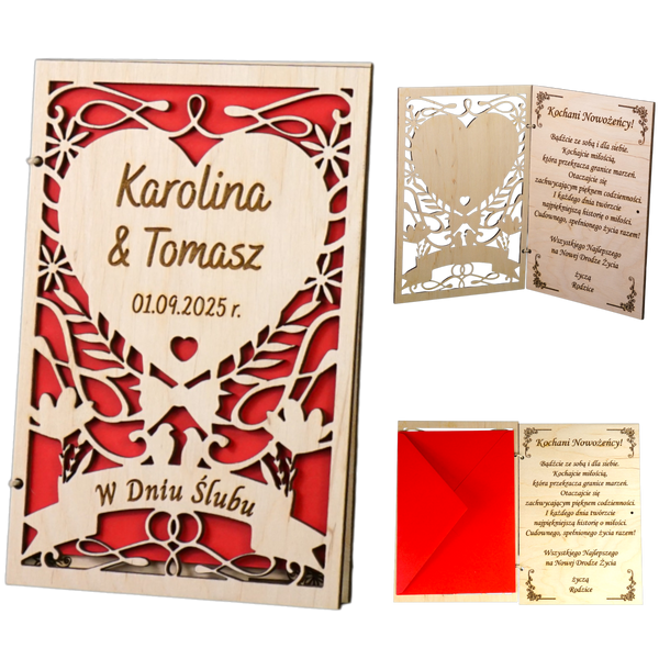 Koperta drewniana