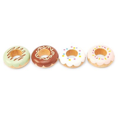 Drewniane pączki zestaw, zabawka donut, gotowanie, cukiernia, Le Toy Van