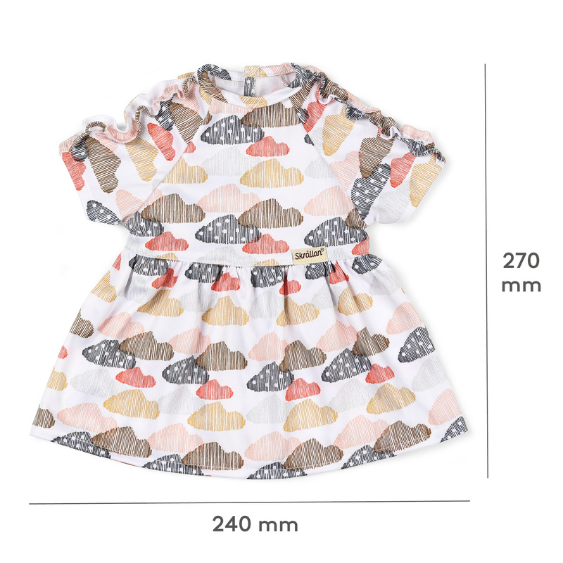 Sukienka dla lalki 45 cm, ubranka dla lalek, zabawa w przebieranie Skrallan