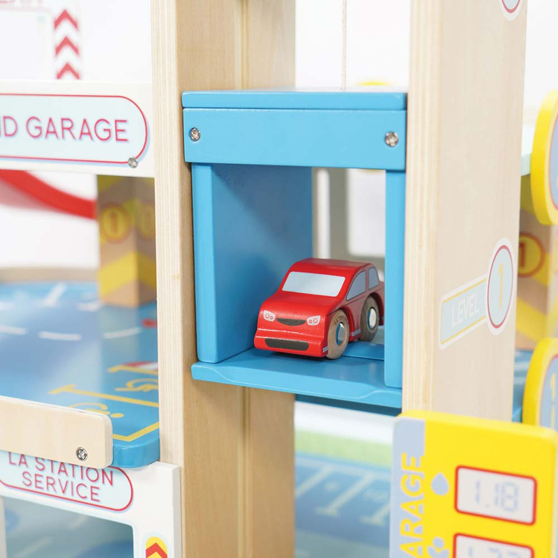 Drewniany garaż wielopoziomowy Le Grand Garage zabawka, dzieci Le Toy Van