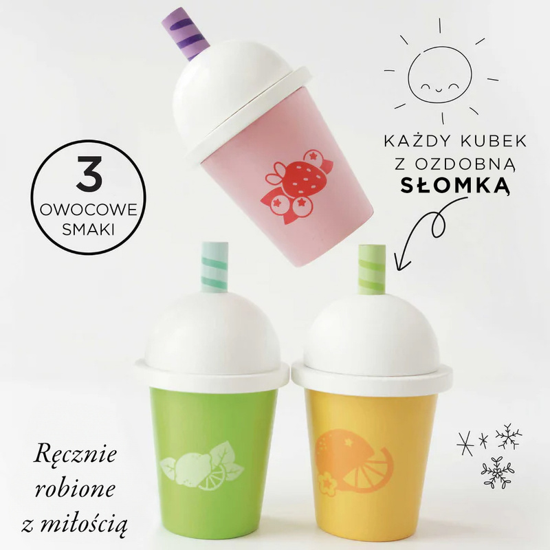 Drewniane napoje zestaw, zabawka dla dzieci, kawiarnia, sklep, Le Toy Van