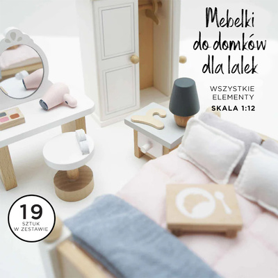 Drewniane mebelki do domku dla lalek sypialnia Daisylane, zestaw Le Toy Van