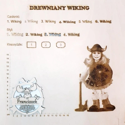 Drewniana Bombka 'Renifer'