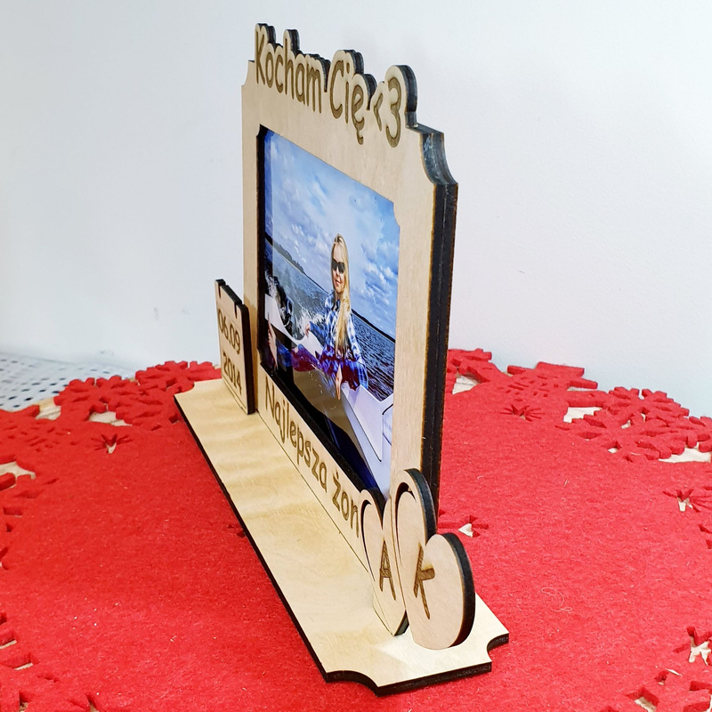 Wooden Photo Frame 'Love'