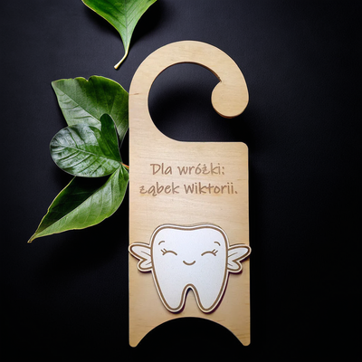 Door hanger for the Tooth Fairy (pattern 2)