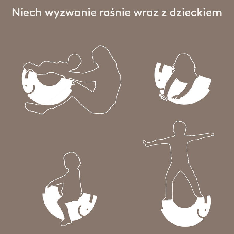Słoń L Sand Grey zabawka sensoryczna ruchowa balans dla dzieci bObles