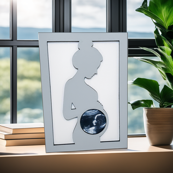 Drewniana ramka na zdjęcie USG