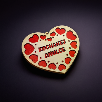 Serce czerwone personalizowane - 10cm