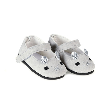 Buciki myszki dla lalki 45 cm, przebieranie lalek, baletki, buty, Skrallan
