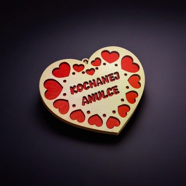 Serce czerwone personalizowane - 10cm