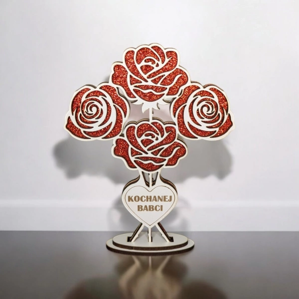 Wazonik biały z dedykacją / "Błysk"